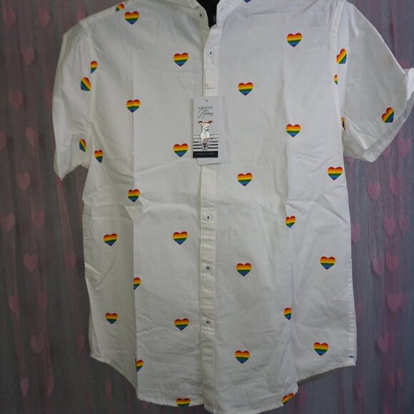 Denim & Flower Ricky Singh Button Heart Shirt - Picture 3 of 13